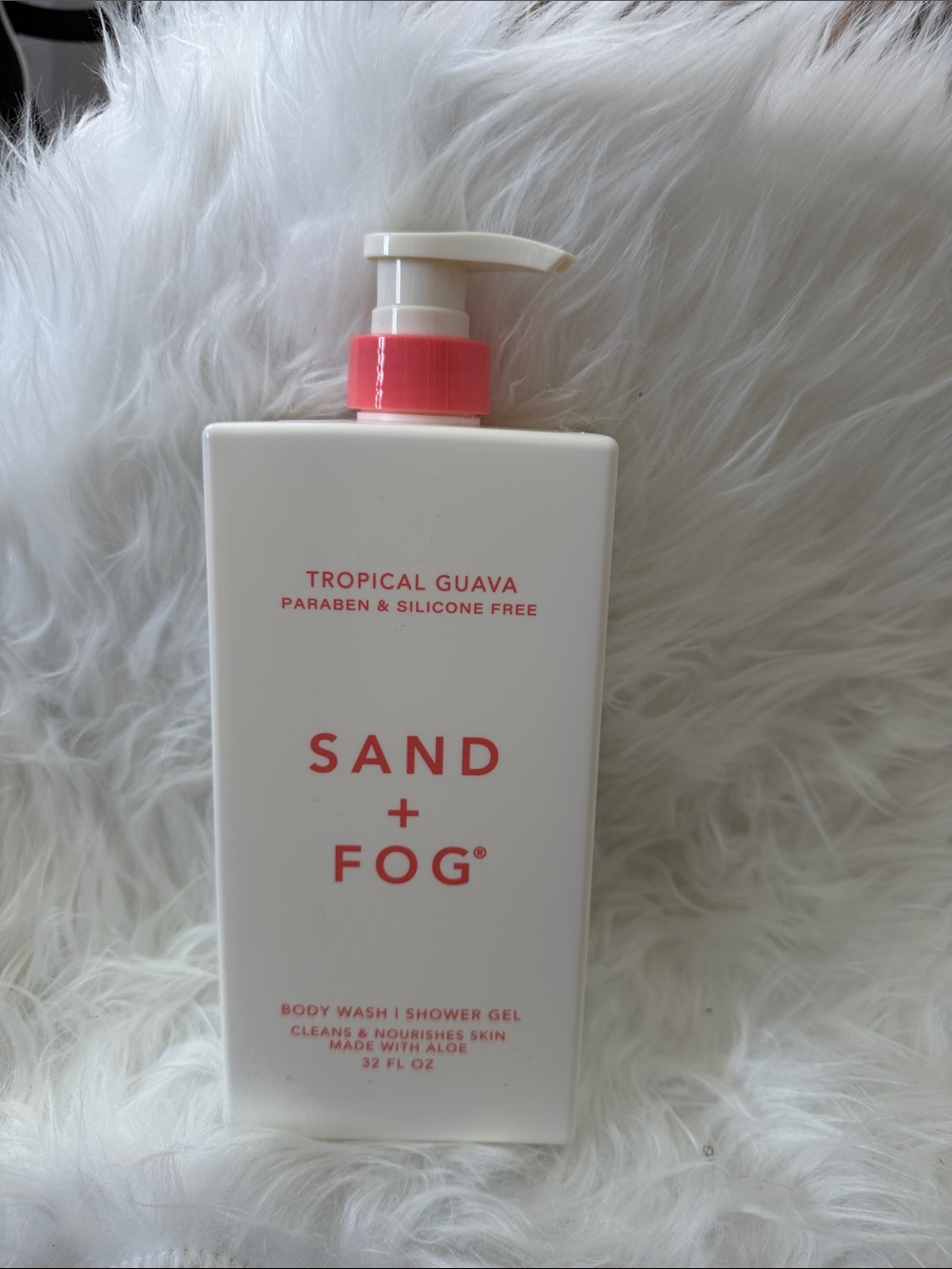 Sand + Fog Tropical Guava Body Wash - White & Coral
